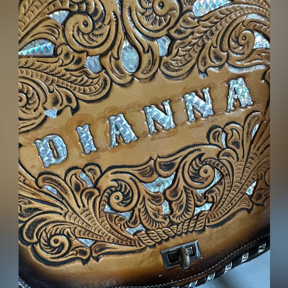 Vintage‎ Miss Tony Lama leather western Diana bag - Picture 6 of 15